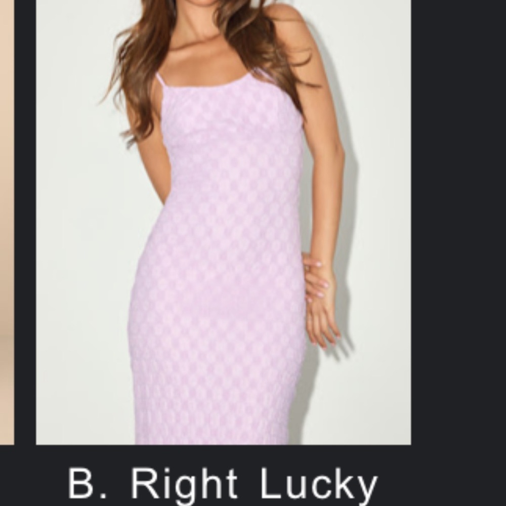 Lulu's Lavender Textured Slip Dress